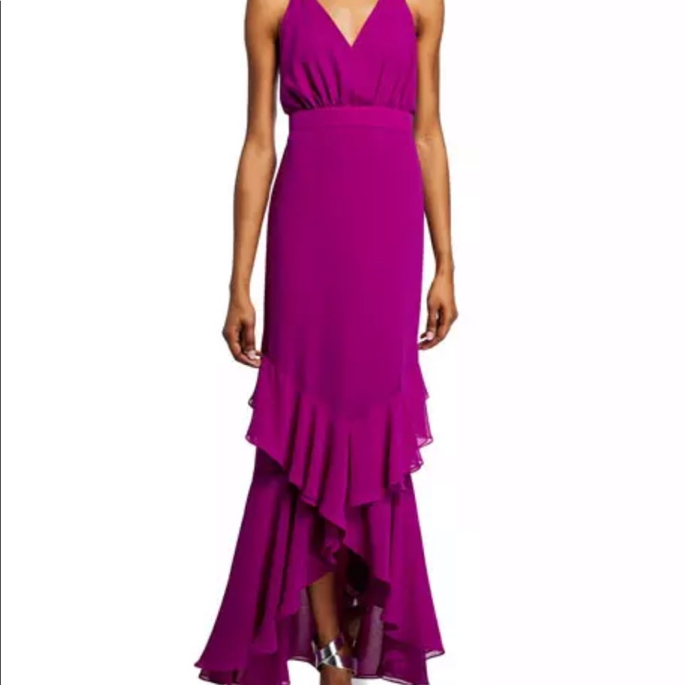 Fame and partners size 2 fuscia gown.